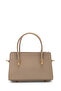 Gold Detail Fixed Strap Women's Crossbody Bag Siena Mink