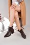 Özma 711 Brown Heeled Winter Women's Boots - 4