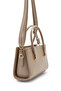Gold Detail Fixed Strap Women's Crossbody Bag Siena Mink - 4