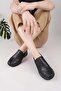 D25Ka 3480 Black Genuine Leather Women's Shoes - 3