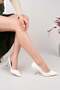 Özma 6175 White Heeled Women's Stiletto - 4