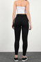 Ripped Black High Waist Skinny Fit Jean Lycra Pocketless Leggings Pants - 5