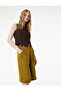 High Waist Crepe Bermuda Shorts with Pockets and Belt - 2