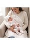 Newborn Baby Girl Hospital Release Safari Patterned Blanket Piece Jumpsuit Set with Gloves