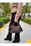 Original Women's New Season Large Size Soft Leather 3-Compartment Luxurious and Luxurious Design Handbag Shopper - 3