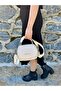 Women's New Season Soft Leather Shawl Detailed Adjustable Strap Stylish Hand and Shoulder Bag Shopper - 7
