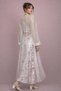 Satin Long Nightgown and Tulle Dressing Gown 2-Piece Set with Lace Detail 4879