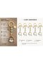 5 Pieces of Natural Stone Keychain/Bag Ornament with Cat Figure (Citrine-Nephrite-Aventurine)