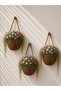 Basket Decorative Mini Flower Pot Artificial Flower Basket PLANTS AND HANGING FIXTURES ARE NOT INCLUDED - 2