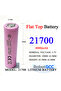 21700 Flat-Top Rechargeable Li-ion Battery 3.7V 4000mAh Each (4 Pack) - 2