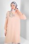 STONE PRINTED COLLAR BINDING DETAIL TUNIC 43506 - 2