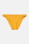 Women Solid Pull On Bikini Bottom, Yellow - 3