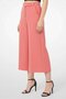 Women Regular Fit Plain Cropped Pants, Pink - 4
