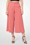 Women Regular Fit Plain Cropped Pants, Pink