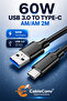كابل USB 3.0 إلى Type-C بقوة 60 واط، طول 5 متر، للشحن السريع ونقل البيانات عالي السرعة - 4