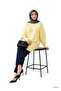 Yellow Crew Neck Oversized Knitwear Tunic - 8