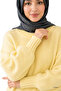 Yellow Crew Neck Oversized Knitwear Tunic - 7