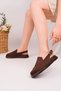 Buckle Suede Leather Adjustable Buckle Daily Comfortable Closed Front Women's Sandals - 7