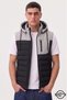 Zra model new season detachable hooded stand collar water and cold proof inflatable vest
