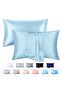 2-Piece Solid Colour Satin Pillowcase ,51x76/51x102cm - 6