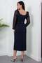 Square Neckline Sleeves Sequined Atals Dress Drp2080 - 7