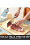3-Piece Double Sided Cutting Board Set, BPA Free Separate Raw & Cooked, 3 Sizes - 7