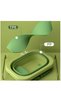 Foldable Collapsible Baby Bathtub with Ergonomic Ridge Pad,Portable Travel Washing Tub for Infants and Toddlers - 3