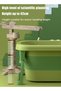 Foldable Collapsible Baby Bathtub with Ergonomic Ridge Pad,Portable Travel Washing Tub for Infants and Toddlers - 4