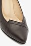 Brown Genuine Leather Short Heeled Shoes Stiletto - 3