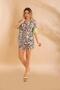 Shorts set ethnic black bnts-23008 - 4