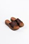 Bitter brown genuine leather slippers tr31my54l - 4