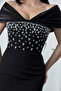 Strapless Neckline Stoned Atlas Dress Bal177 - 3