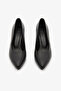 Black Genuine Leather Thin Heeled Stiletto - 6