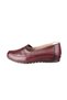 Shoes for Daily and Mother Genuine Leather Lining Heel Cushioned System Claret Red - 2