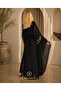 Free Design Gold Embroidered Black Evening Dress Kaftan Abaya - 2