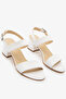 White Genuine Leather Women's High Heels Sandals Classic High Heels