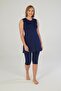 Women's Japone Sleeve Plain Tights Dress Swimsuit - 3