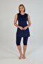 Women's Japone Sleeve Plain Tights Dress Swimsuit - 2
