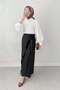 Asymmetrical Ruffle Skirt 2325 - Black
