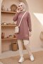 Embroidered Slit Detail Tunic 1665 - Mink