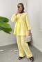 Cross Tie Kimono Set 43457 - Yellow