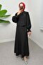 Baby Collar Skirt Set 2255 - Black