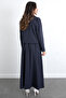 Lace Detail Jacket Set 0076 - Dark Blue - 6