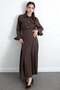 Shirt and Skirt Set 266004 - Brown