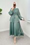 Satin Skirt Suit 2283 - Mint Green - 3