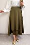 Belden Lace-Up Scuba Skirt 0056 - Khaki