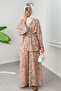 Shawl Pattern Kimono Set 2395 - Powder - 3