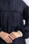 Layered Ruched Shirt Y0098 - Dark Blue - 5