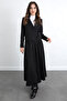 Lace Detail Jacket Set 0076 - Black