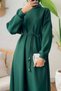 Elegance Scuba Dress 2211 - Emerald Green - 2